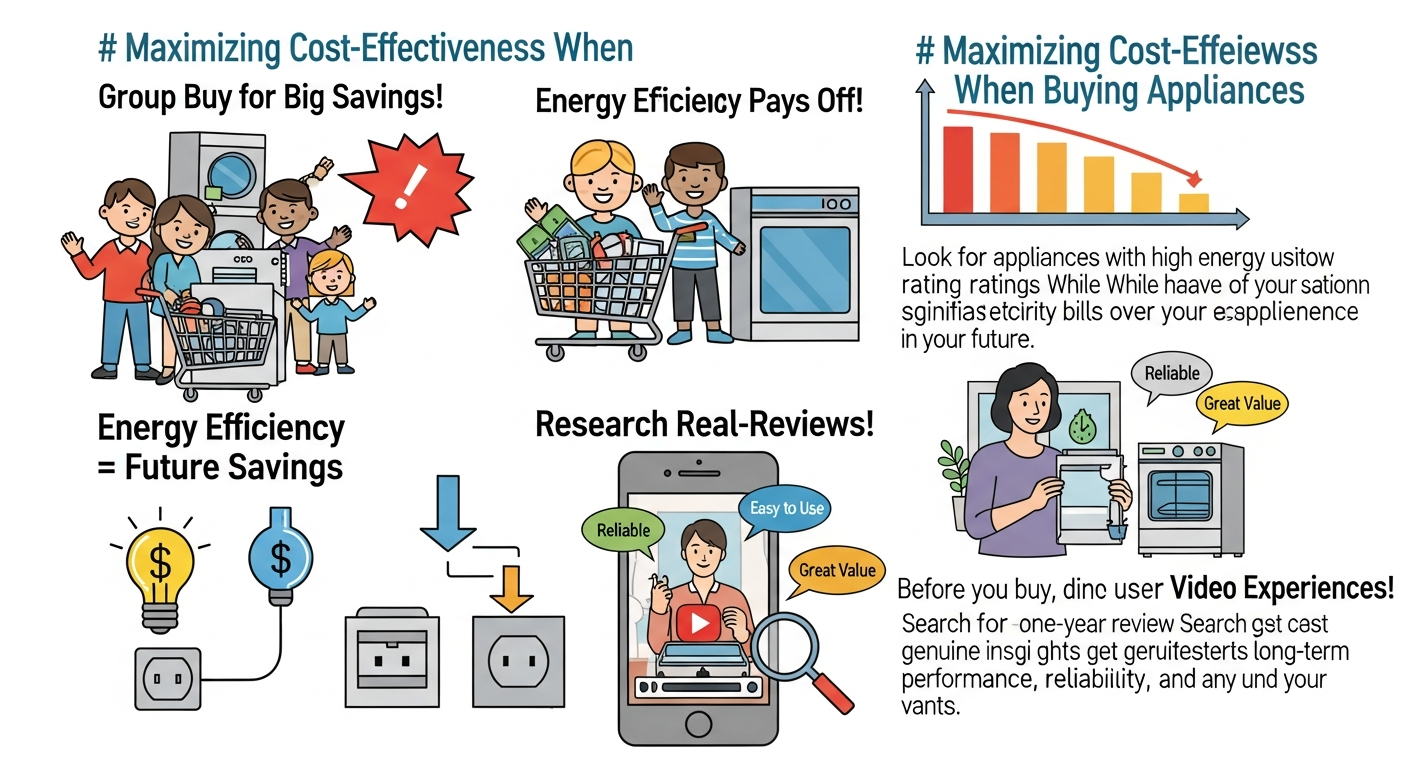 가전제품 구매 가성비 극대화 3가지 꿀팁 일러스트레이션