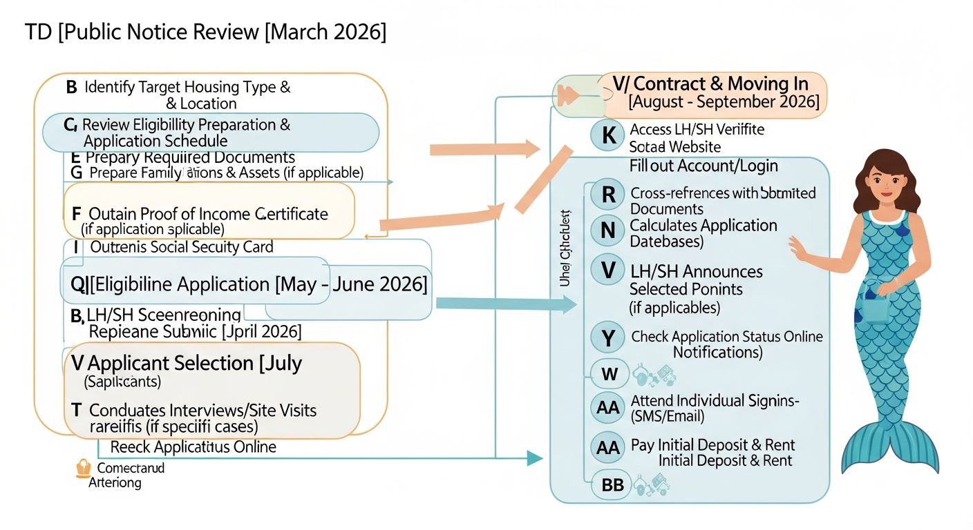 청년 공공임대주택 입주 절차 A to Z를 단계별로 보여주는 시각적 플로우차트