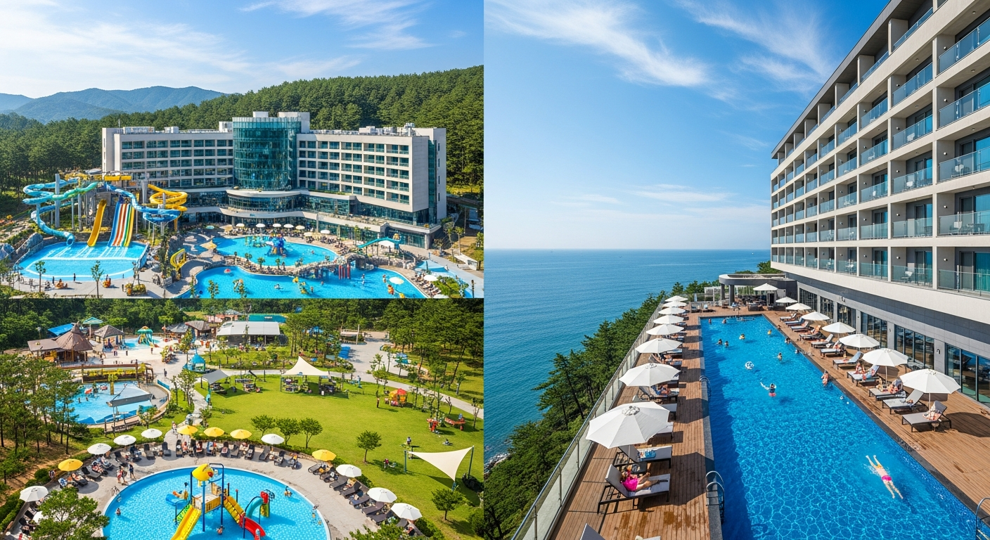 강원도 리조트, 전라도 여수 오션뷰 호텔, 경북 예천 펜션 등 가족 친화 숙소