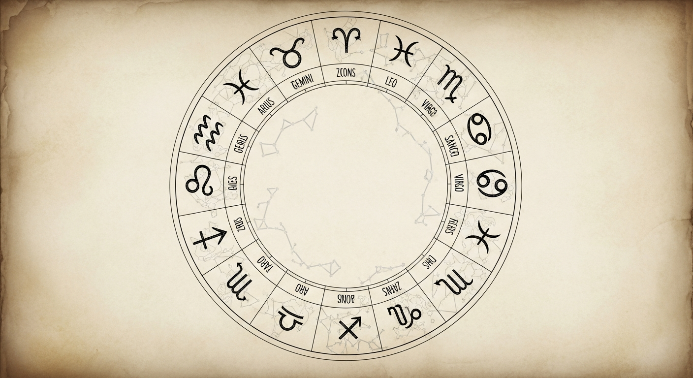 서양 점성술 출생 차트가 한국적 장식 요소와 함께 펼쳐진 모습