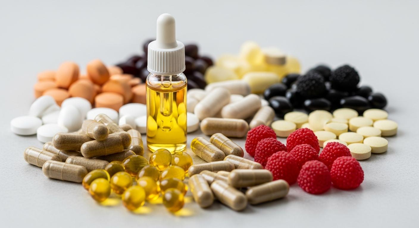 성장에 필요한 다양한 어린이 영양제들