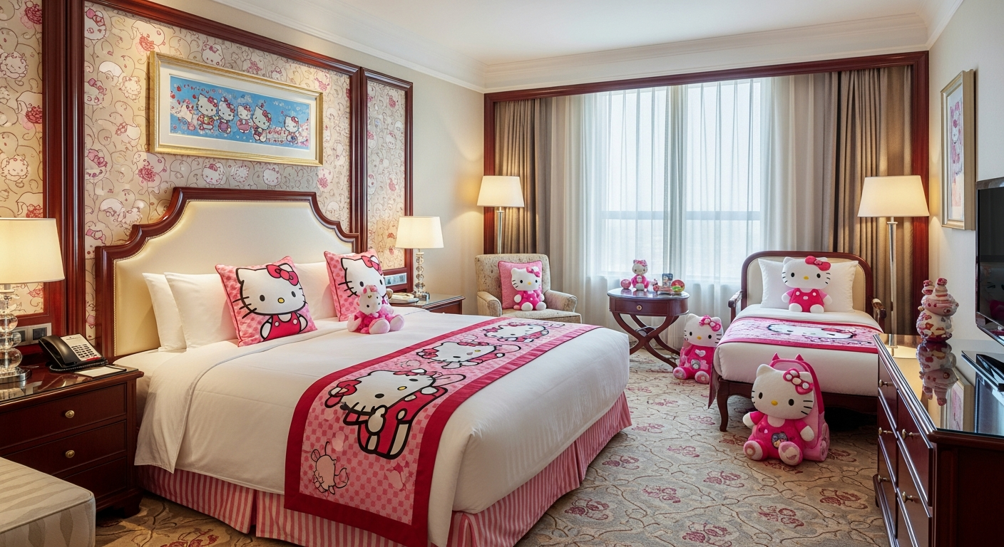 제주 롯데호텔 헬로키티 테마룸과 아기 맞춤 편의 시설