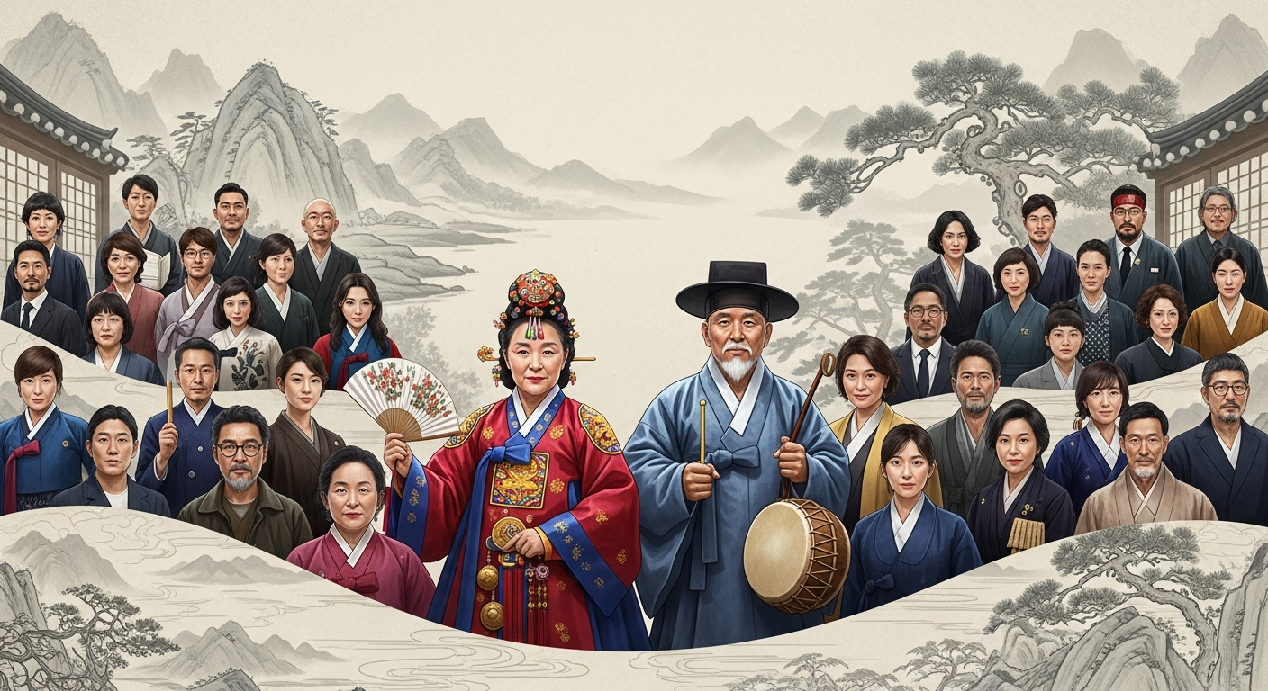 운명전쟁49 참가자 49인의 다양한 운명술사 그룹을 보여주는 종합 이미지