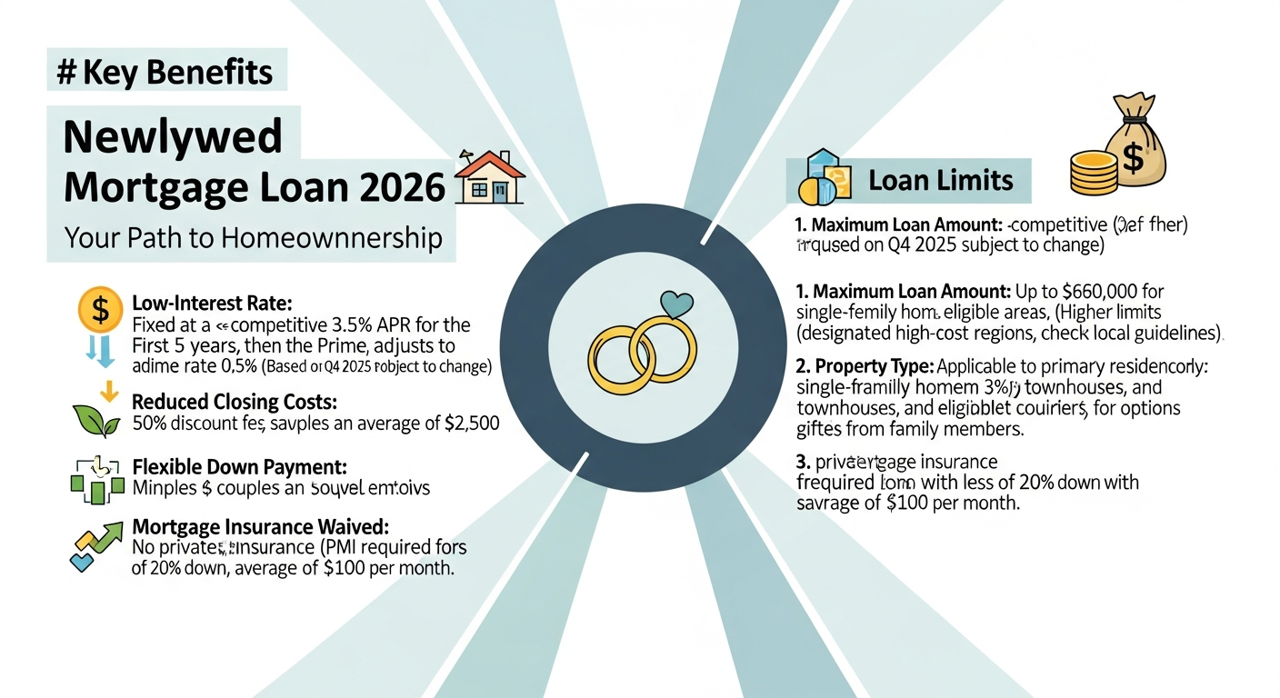 2026년 신혼부부 디딤돌 대출 혜택을 설명하는 인포그래픽